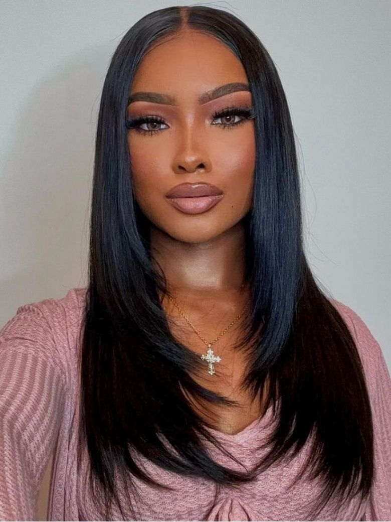 Nadula 13x4 HD Real Scalp? Layer Cut Straight Lace Frontal