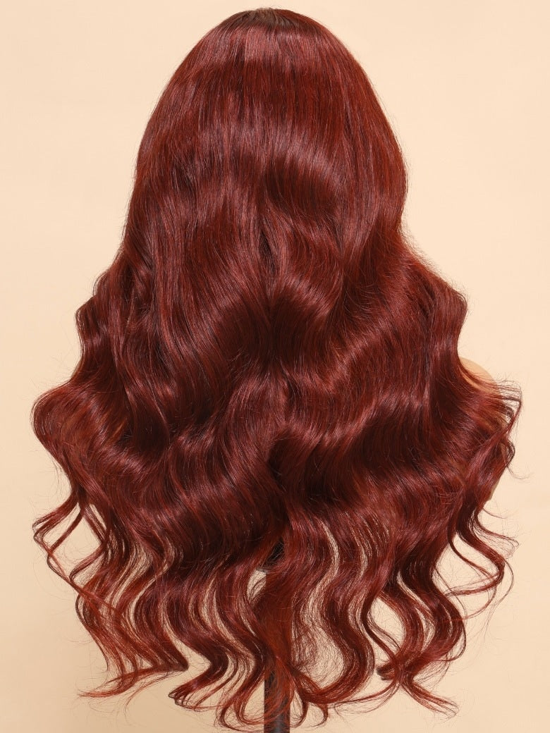 Nadula 7x5 And 13x4 Reddish Brown Body Wave Wig Pre