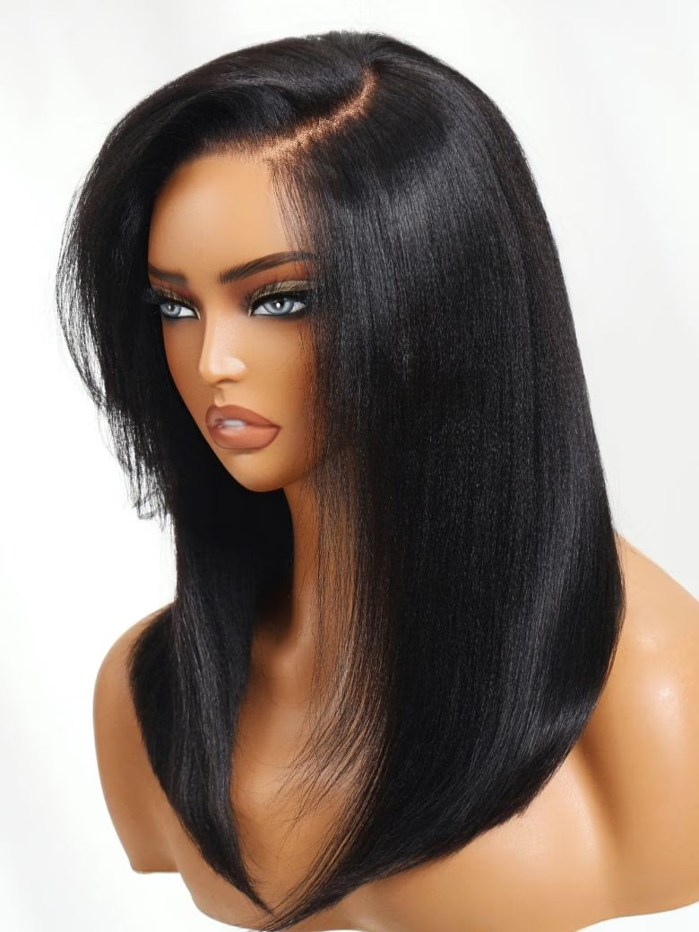 Nadula Bye Bye Knots Yaki Straight Bob Wig 7x5 Pre-Bleached