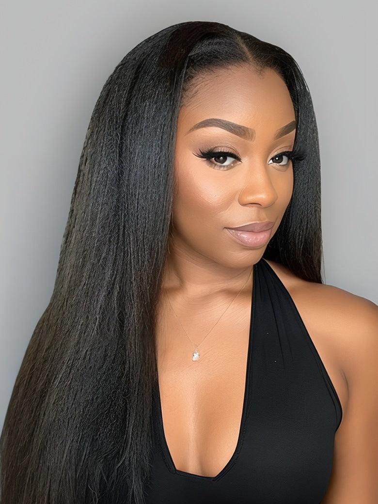 Nadula 13x4 Pre everything Wig 2.0? Yaki Straight Lace Frontal