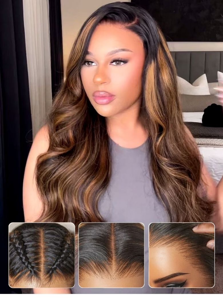 Nadula 7x5 And 13x4 Highlight Balayage Body Wave Lace Front