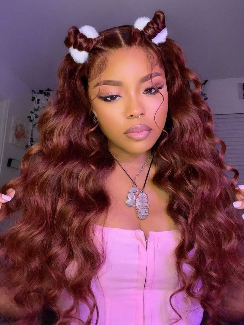 Nadula 7x5 And 13x4 Reddish Brown Body Wave Wig Pre