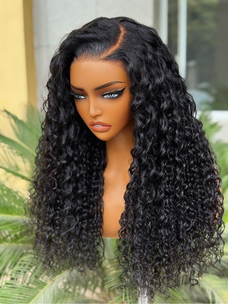 Nadula Pre everything? 13x4 Transparent Lace Mixed Curls Water Wave
