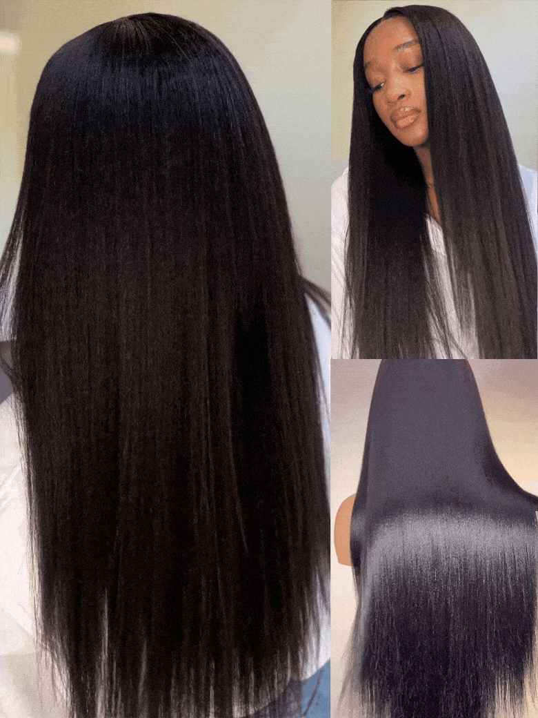 Nadula 13x4 Pre everything Wig 2.0? Yaki Straight Lace Frontal