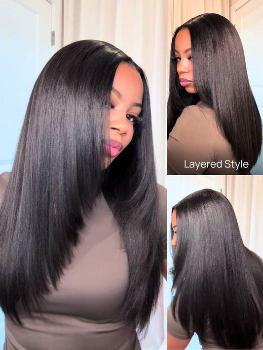 Nadula No Slip Yaki Straight Wig 7x5 and 13x4 Bye