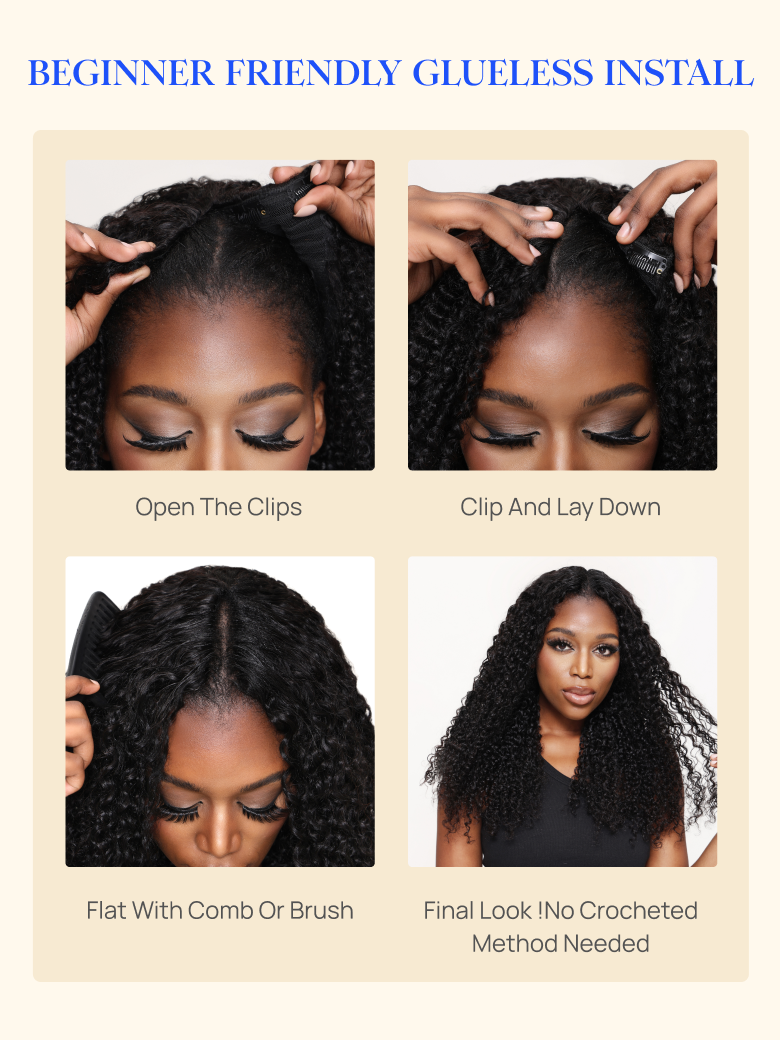 Nadula EasiContour™ Curly V Part Wig Chestnut Brown Ombre Color