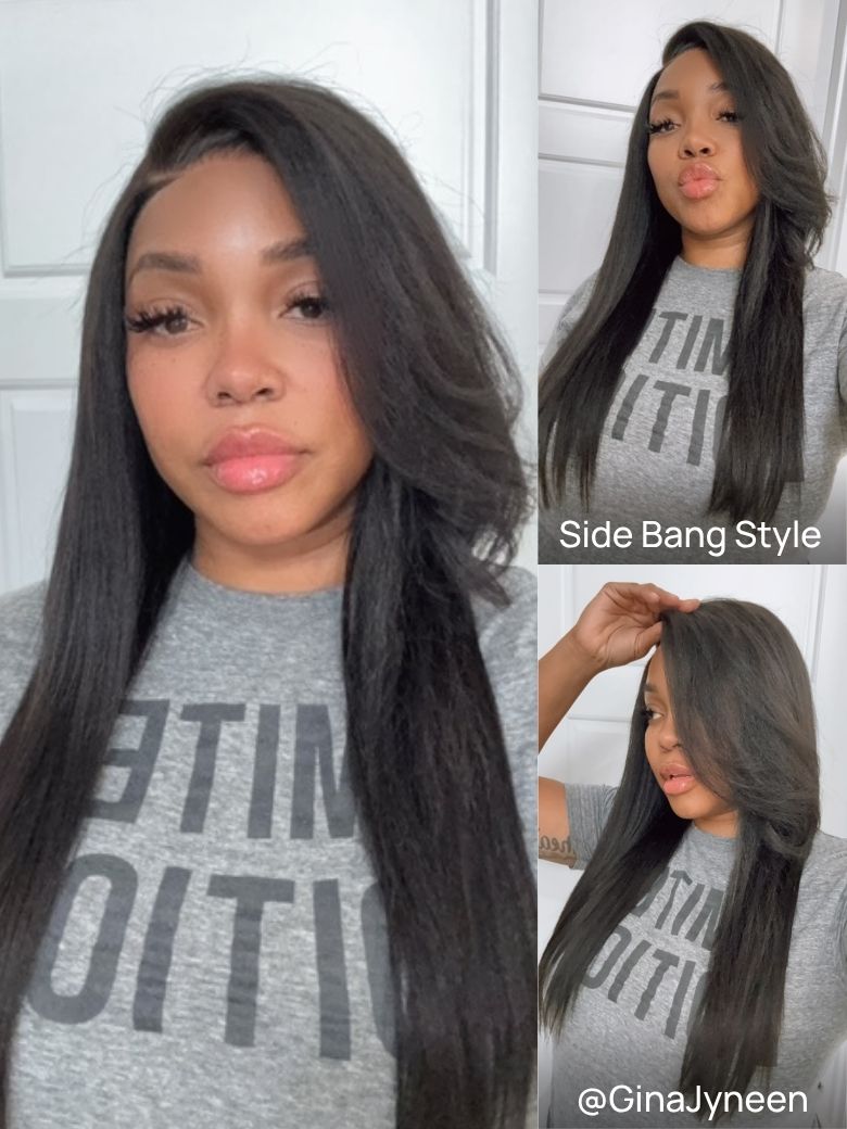 Nadula Bye Bye Knots Yaki Straight Bob Wig 7x5 Pre-Bleached