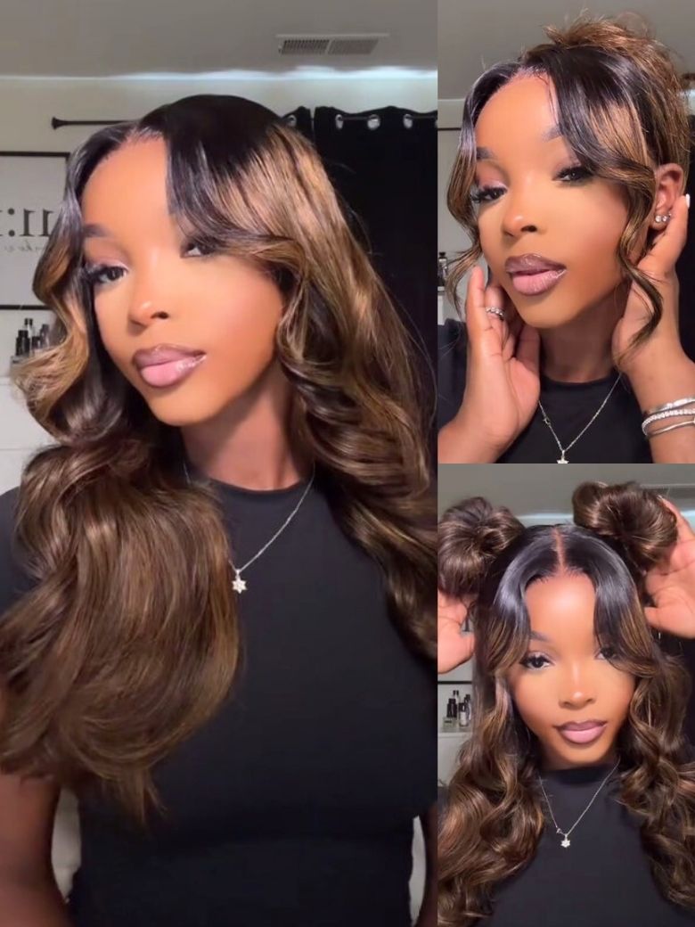 Nadula 7x5 And 13x4 Highlight Balayage Body Wave Lace Front