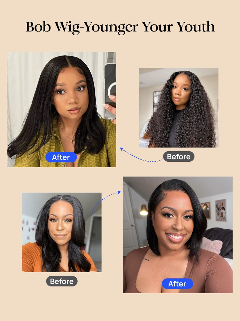 Pre everything Wig 2.0 | Nadula 13x4 Straight Bob Real Ear
