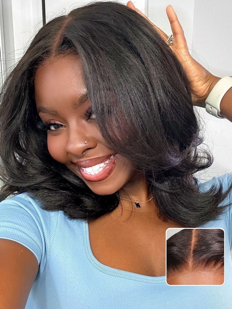 Pre everything Wig 2.0 | Nadula 13x4 Yaki Bob Real Ear