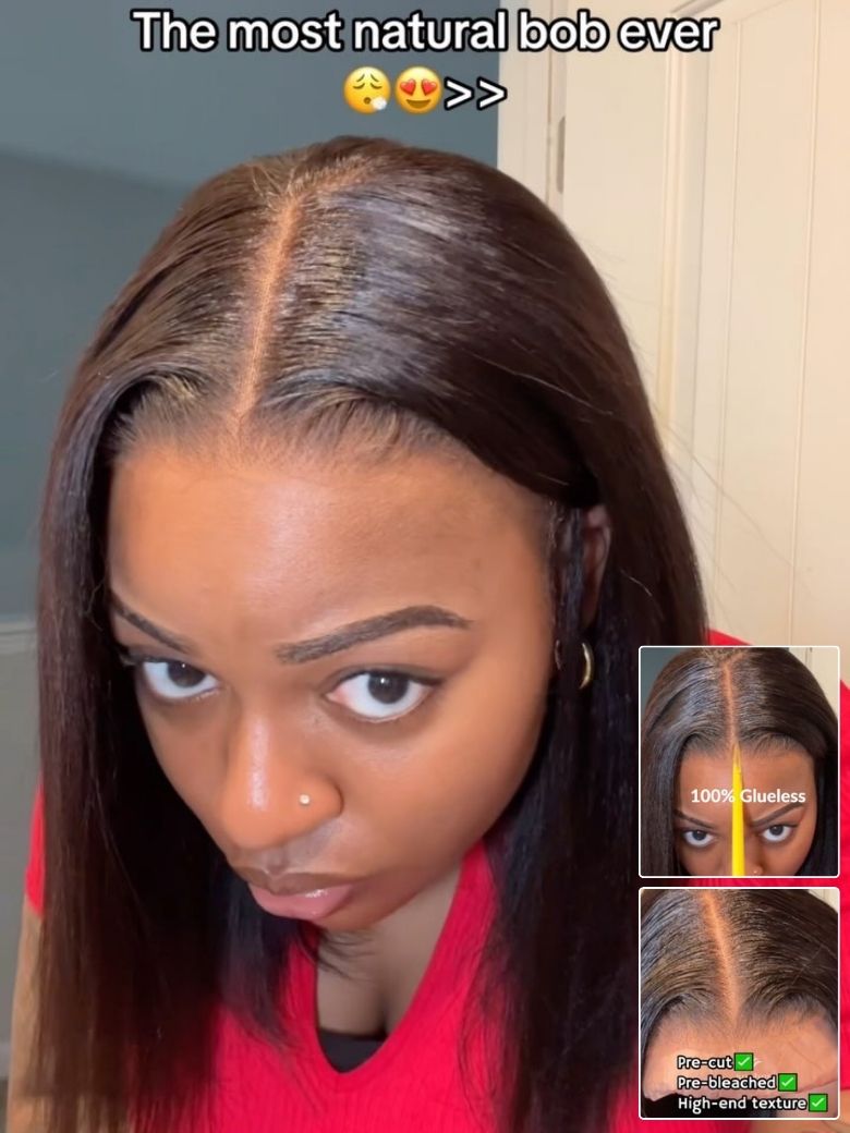 Pre everything Wig 2.0 | Nadula 13x4 Yaki Bob Real Ear