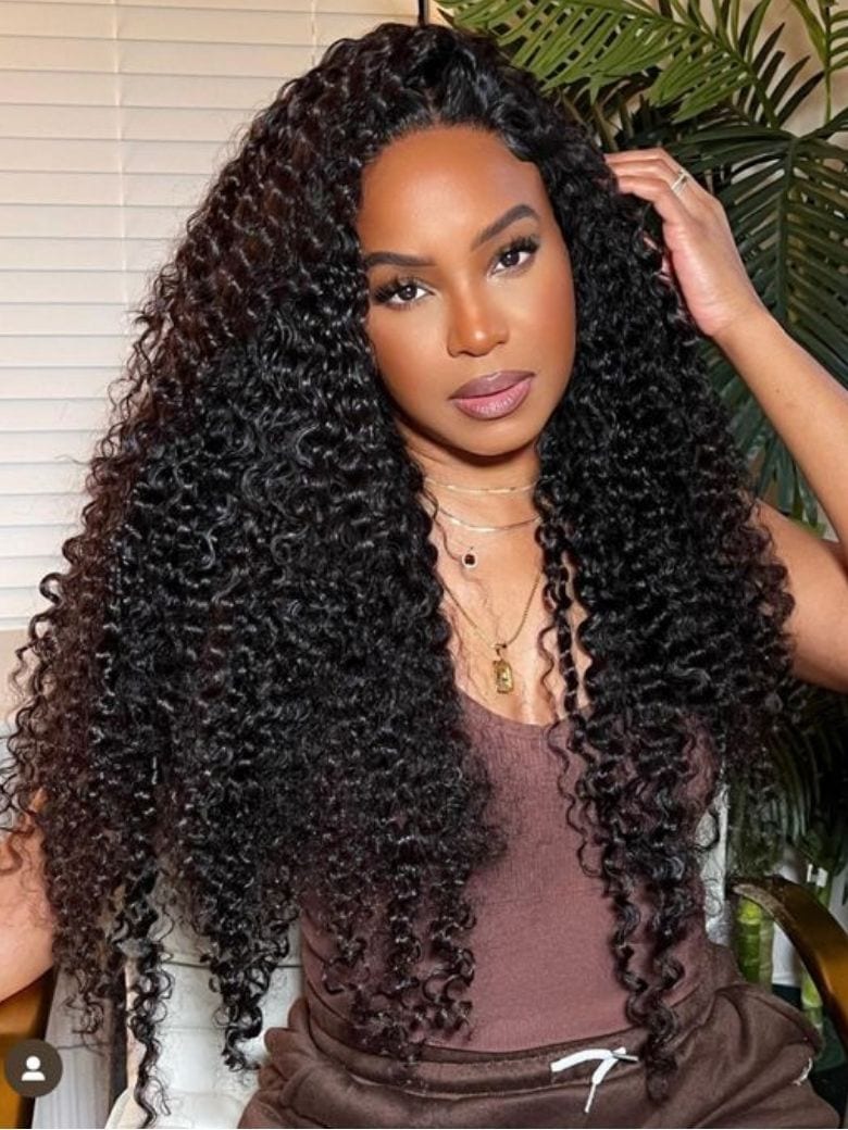 Nadula 7x5 Byebye Knots Jerry Curly Lace Wig With Kinky