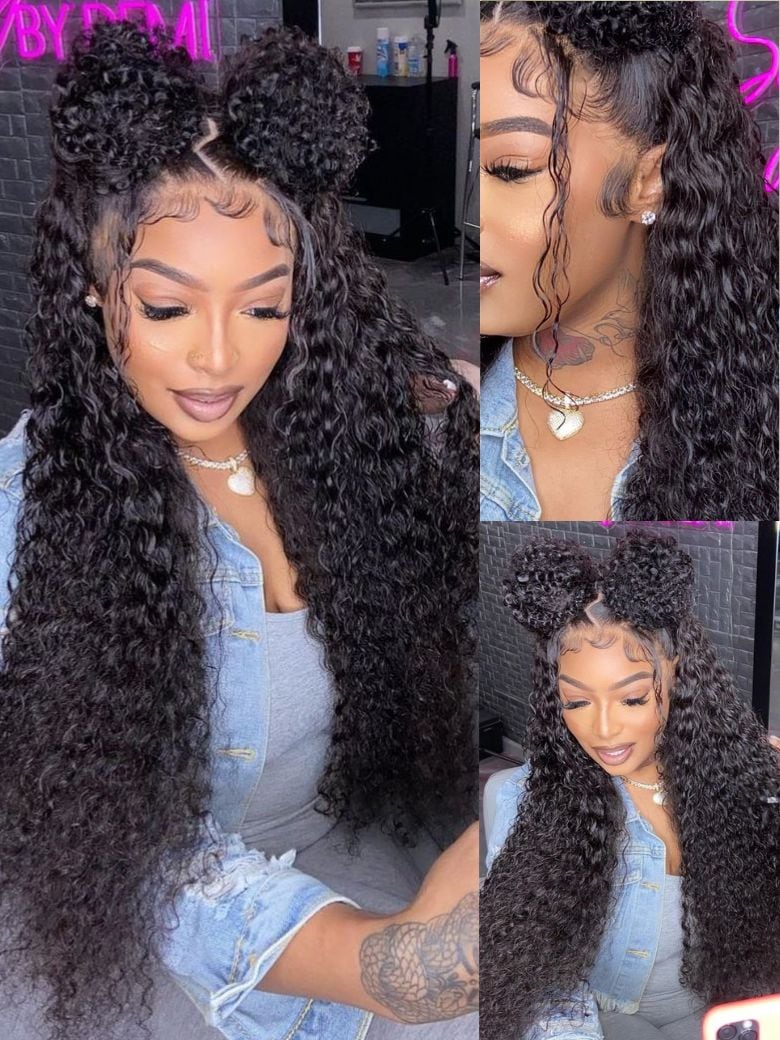 Nadula Water Wave 360 Lace Frontal Wig Pre-everything Transparent Lace