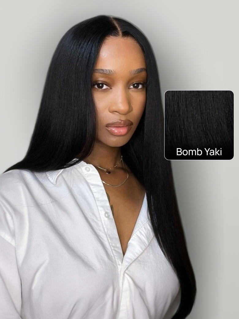 Nadula 13x4 Transparent Lace Front Straight And Yaki Style Real