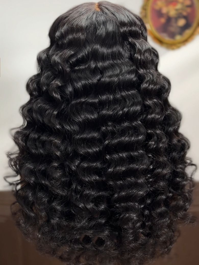 Nadula Pre everything? 13x4 Transparent Lace Frontal Wig Loose Deep Wave Put on and Go Human Hair Wigs