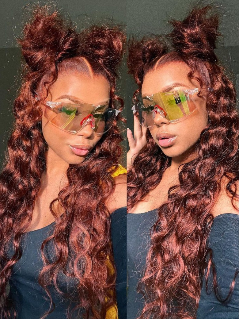 Nadula Put On And Go Wig 7X4.5 Pre-Cut Lace Reddish