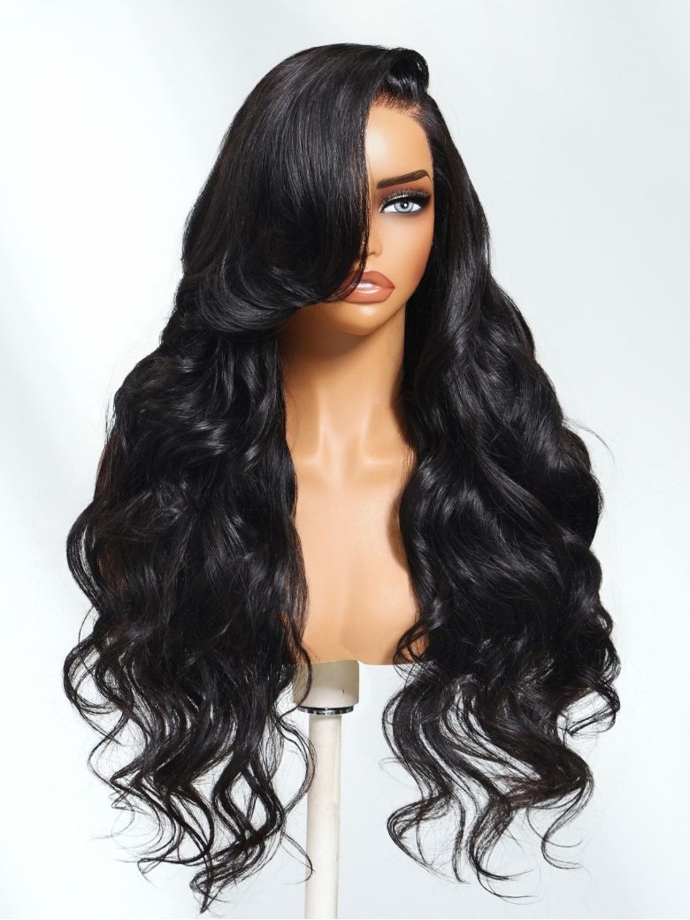 Nadula Pre everything? Glueless 13x4 Lace Frontal Loose Wave Hair Side Part with Face-Framing Soft Layers Put on and Go Human Hair Wigs