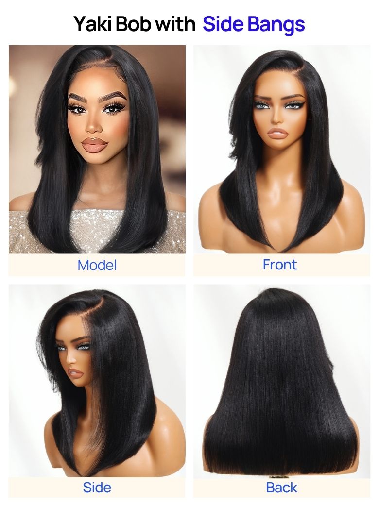 Nadula Bye Bye Knots Yaki Straight Bob Wig 7x5 Pre-Bleached