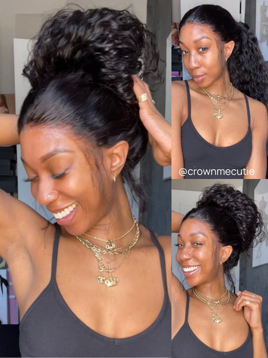 Nadula Water Wave 360 Lace Frontal Wig Pre-everything Transparent Lace