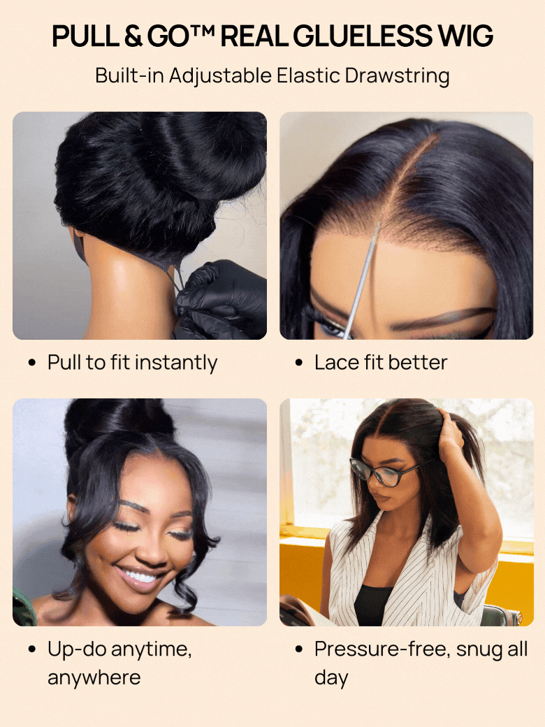 Nadula 7x5 Byebye Knots And 5x5 HD BlendAway Glueless Wig