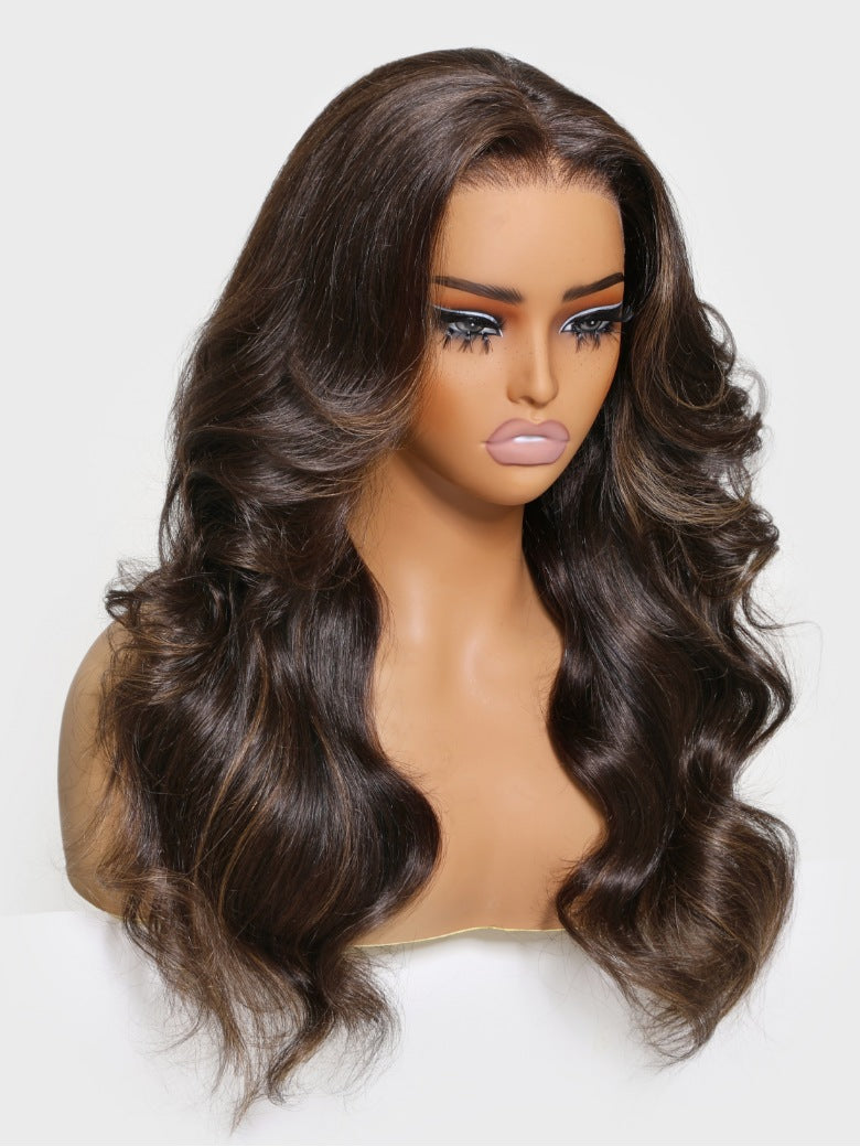Nadula Mocha Brown Highlight Wig 13x4 Pre-everything Loose Body Wave