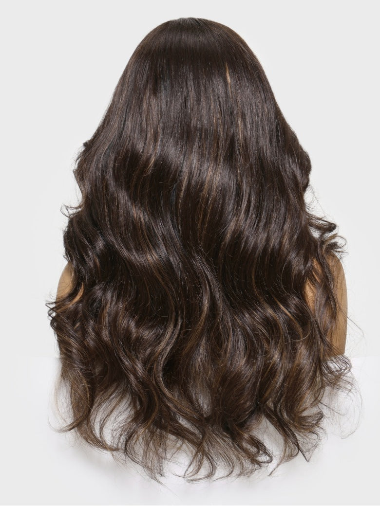 Nadula Mocha Brown Highlight Wig 13x4 Pre-everything Loose Body Wave