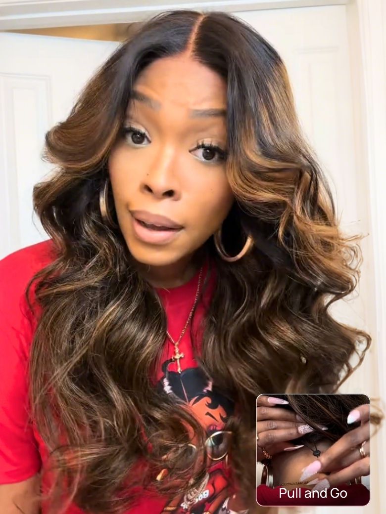 Nadula 7x5 And 13x4 Highlight Balayage Body Wave Lace Front