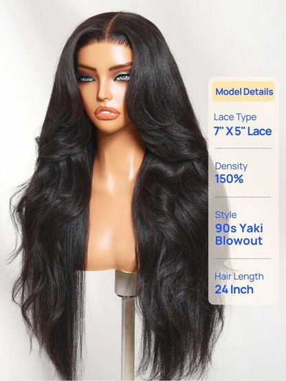 Nadula No Slip Yaki Straight Wig 7x5 and 13x4 Bye