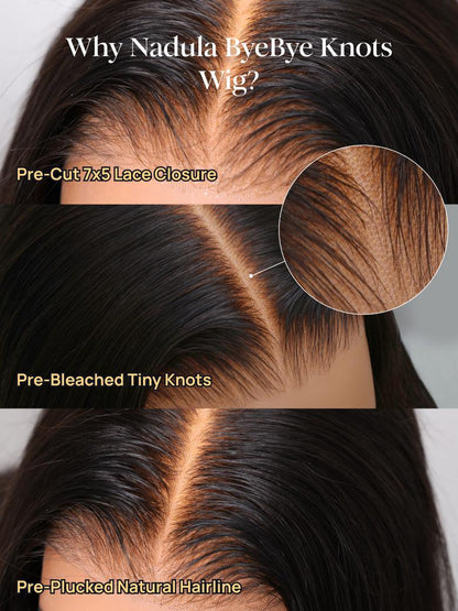 Nadula Bye Bye Knots Wig 2.0™ | 7x5 Pre-Bleached Invisible