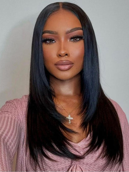 Nadula 13x4 HD Real Scalp? Layer Cut Straight Lace Frontal