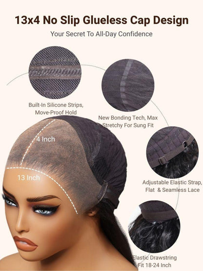 Nadula 13x4 Lace Front 1B/30 Dark Root with Warm Brown Highlights Soft Barrel Curls French Bob Style Put On And Go Wig