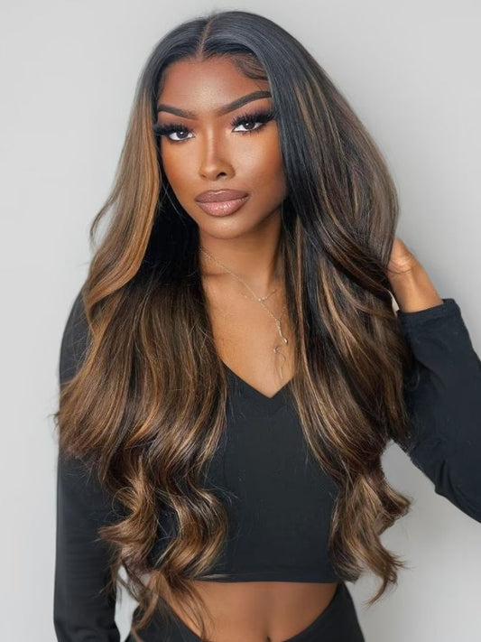 Nadula 7x5 And 13x4 Highlight Balayage Body Wave Lace Front