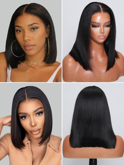 Pre everything Wig 2.0™| Nadula 13x4 Yaki Bob Real Ear