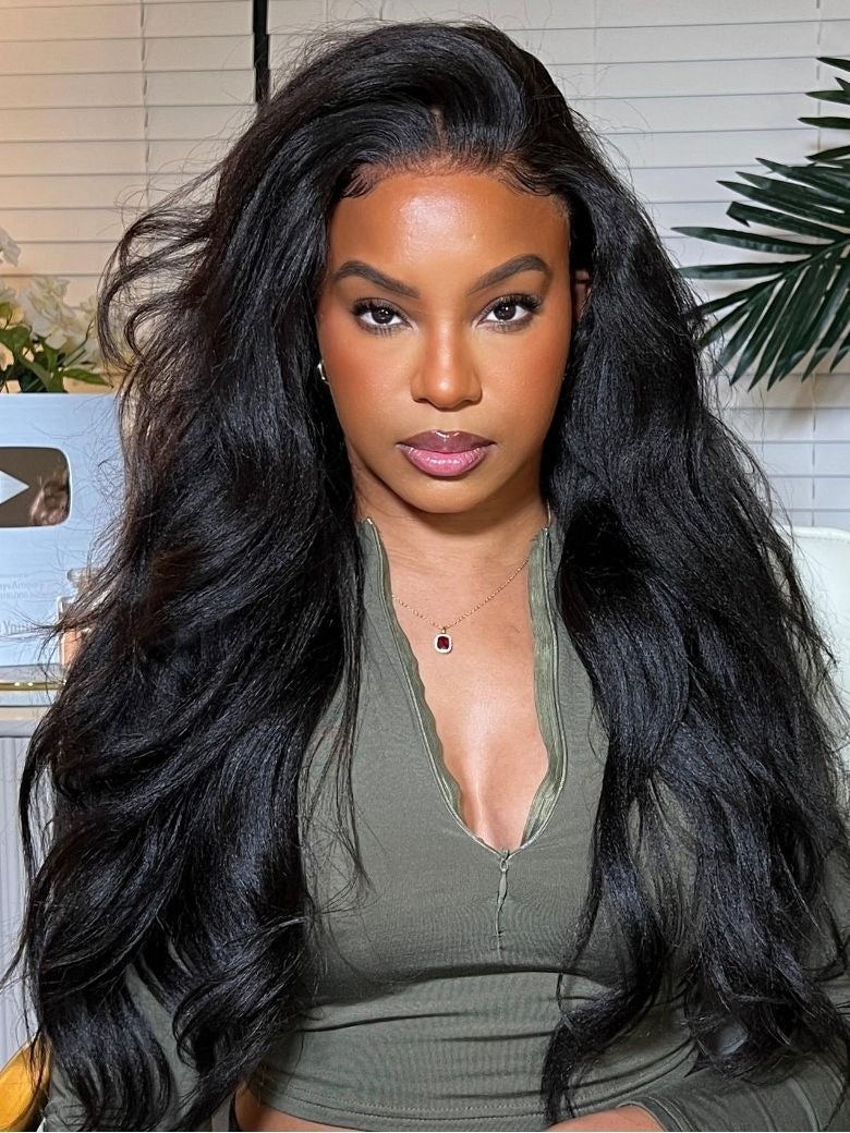 Nadula 13x4 Transparent Lace Front Straight And Yaki Style Real