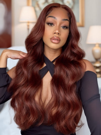 Nadula 7x5 And 13x4 Reddish Brown Body Wave Wig Pre