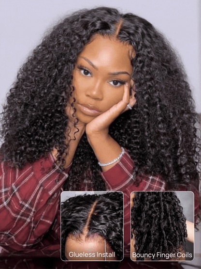 Nadula 7x5 Bye Bye Knots Kinky Curly Wig with Curly