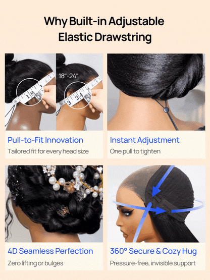 Nadula 7x5 Chestnut Brown Ombre Burmese Curly Glueless Wigs Elastic