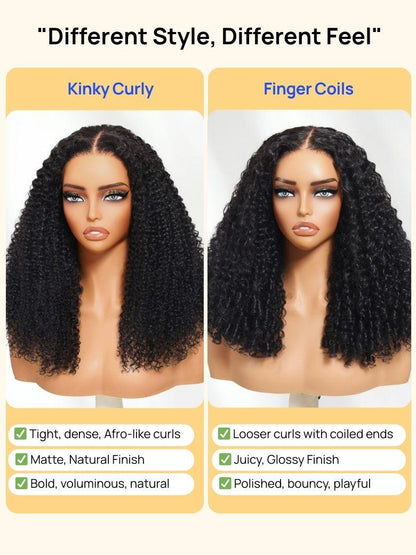 Nadula 7x5 Bye Bye Knots Kinky Curly Wig with Curly