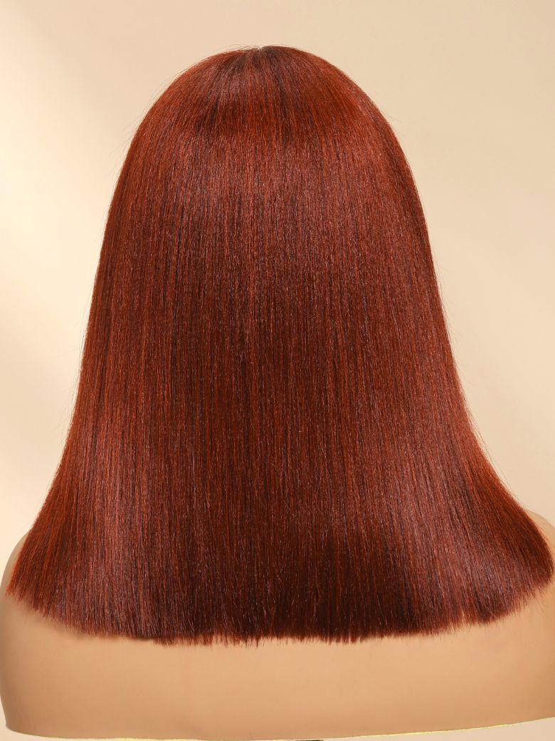 Nadula Bye Bye Knots Yaki Straight Bob Wig Reddish Brown