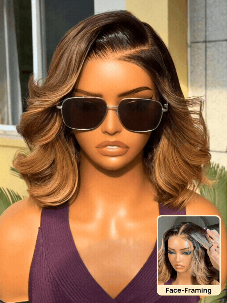 Nadula 13x4 Lace Front 1B/30 Dark Root with Warm Brown