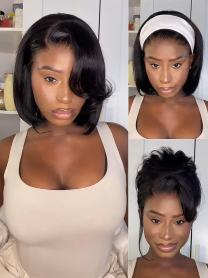 Nadula Bye Bye Knots Yaki Straight Bob Wig 7x5 Pre-Bleached