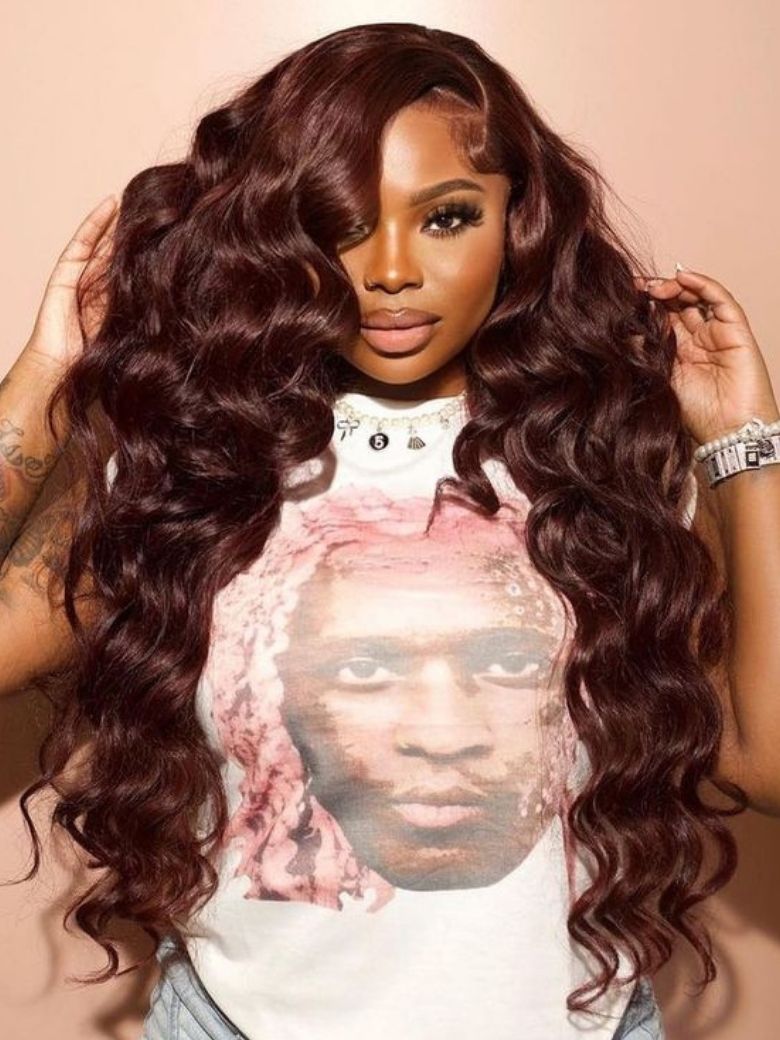 Nadula Put On And Go Wig 7X4.5 Pre-Cut Lace Reddish