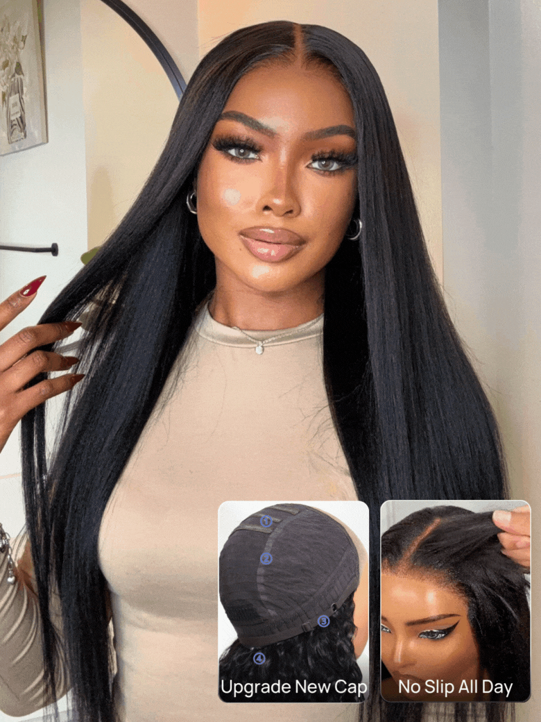 Nadula 7x5 Byebye Knots HD Lace Glueless Wig Natural Yaki
