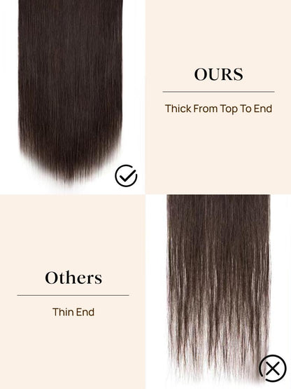 Nadula Straight 3 Bundles With 4x4 Lace Closure Soft Unprocessed