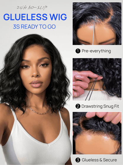 Nadula 6x4 Lace Closure Ready to Go Water Wave Short