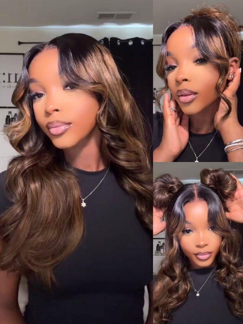 Nadula 7x5 And 13x4 Highlight Balayage Body Wave Lace Front