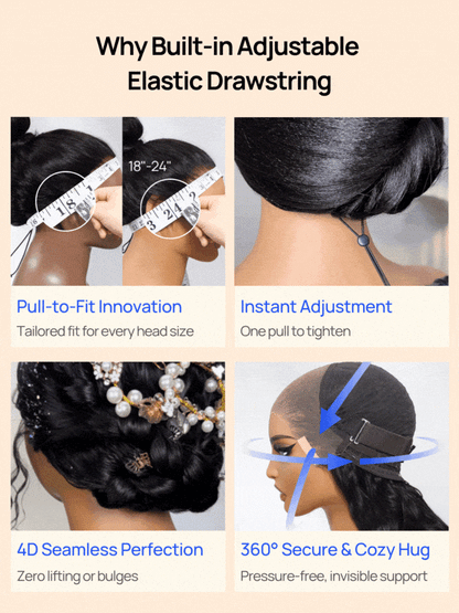 Nadula 7x5 Bye Bye Knots and 13x4 3D Body Wave