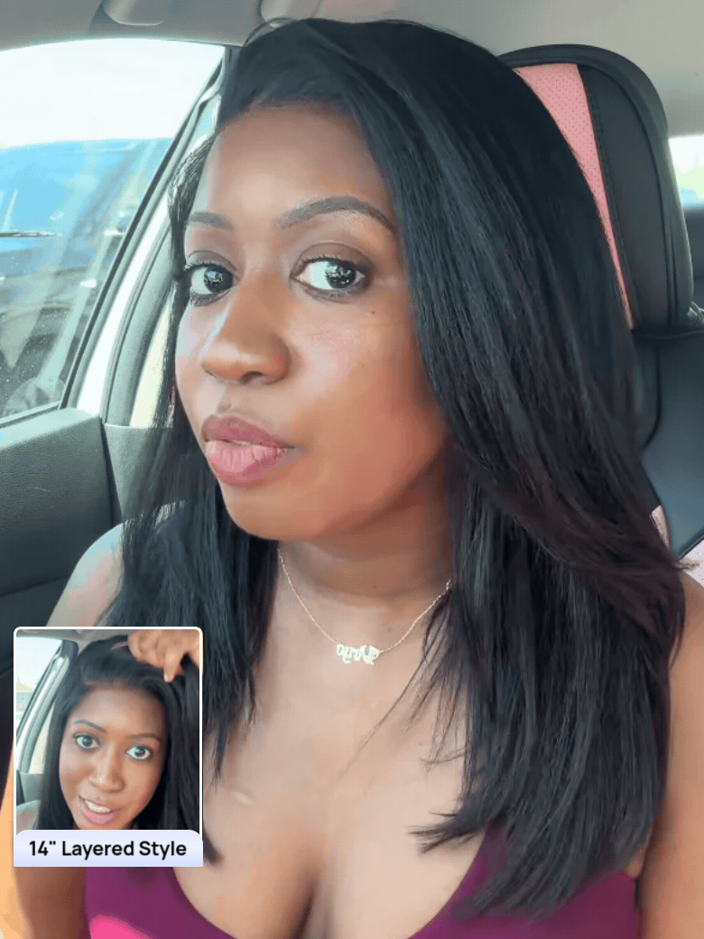 Nadula Short Yaki Straight Bob Wig 7x5 Bye Bye Knots