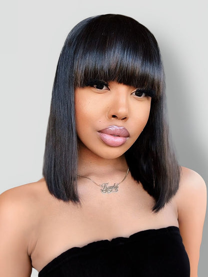 Nadula Human Hair Bob 150% Density Virgin Remy Hair Glueless