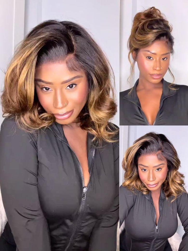 Nadula 13x4 Lace Front 1B/30 Dark Root with Warm Brown